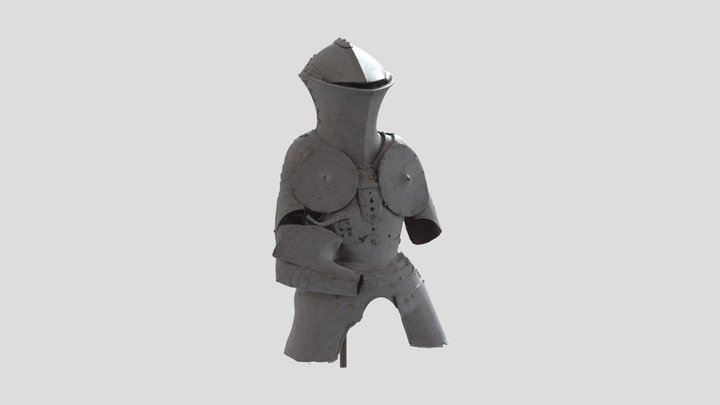 Zbroja turniejowa kolcza  -&nbsp;model 3D