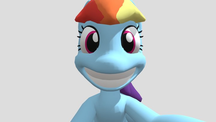 Rainbow Dash – Kostenloses 3D-Modell STL
