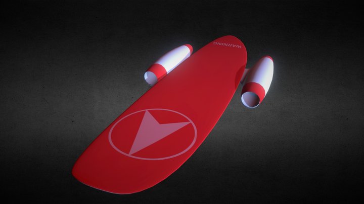 Sci-Fi Skateboard 3D Model