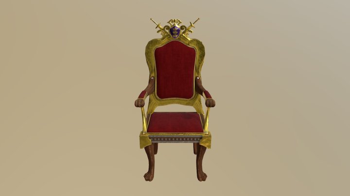 King Arthur's Throne 3D Model
