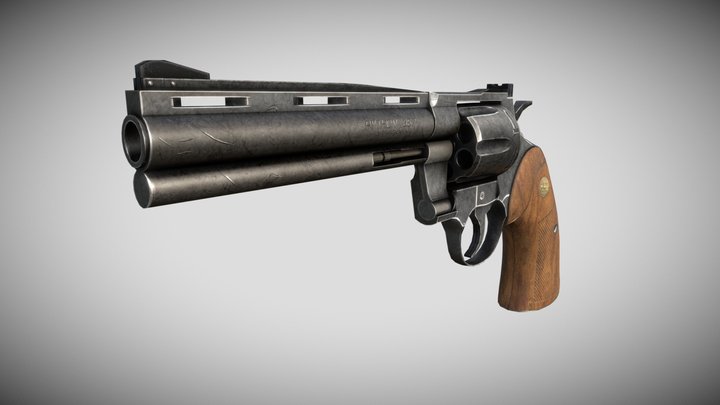 Colt Python .357 Magnum  LP 3D Model