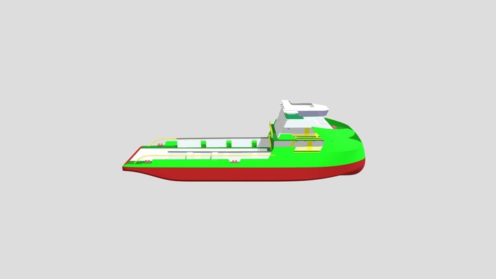 Supply Vessel 3D Model