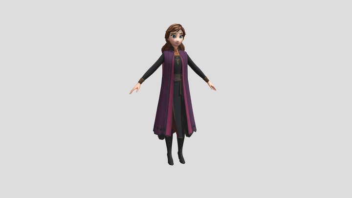 Anna (Frozen Adventures) – Gratis 3D-model STL
