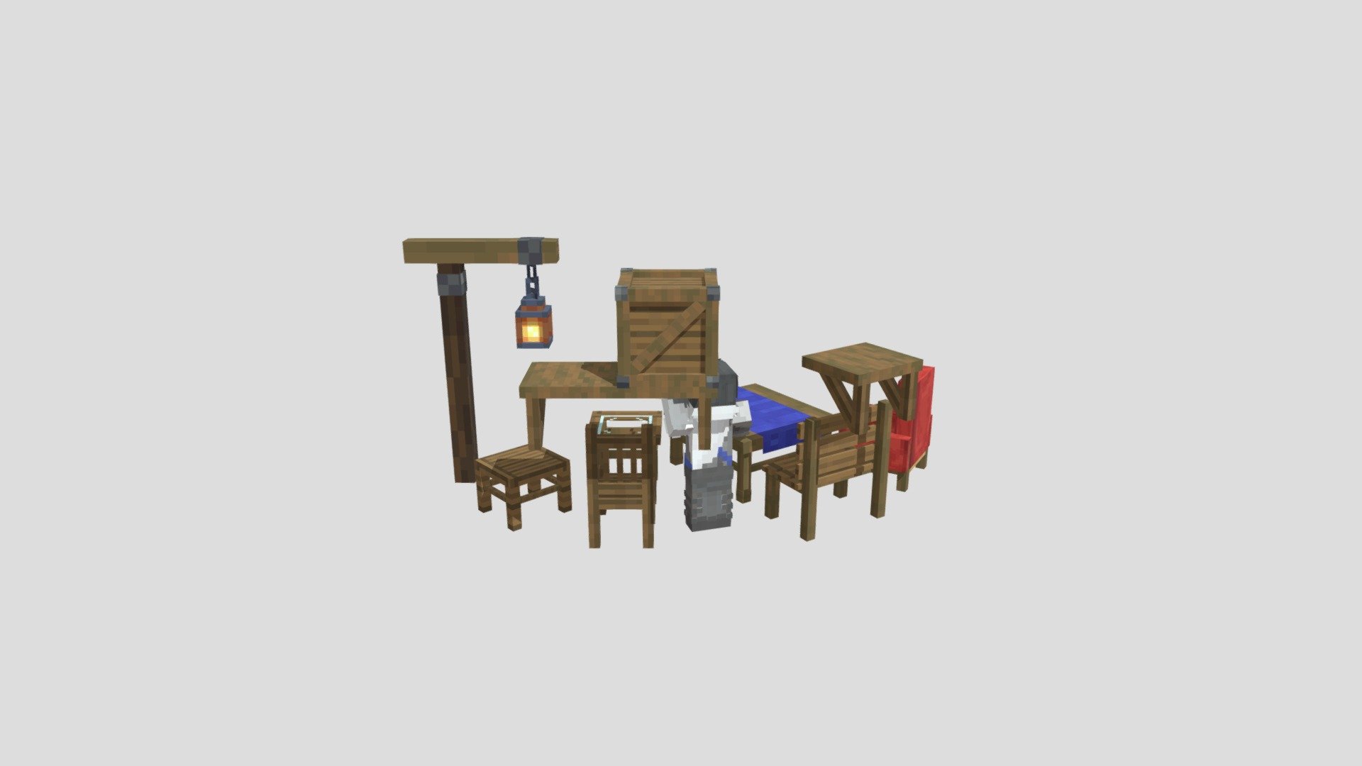 Spruce Furnitures 3D model by bakayaroztw [8696c69] Sketchfab