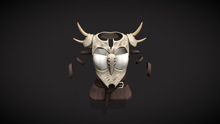 Stylized bone armor 3D Model