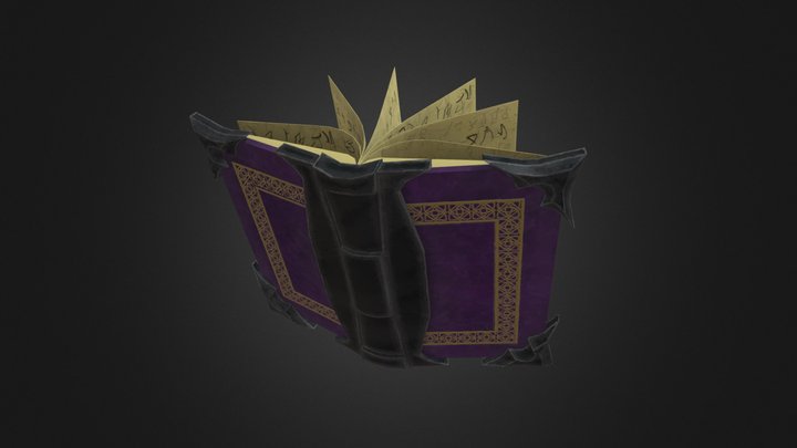 Stylised conjuration book 3D Model