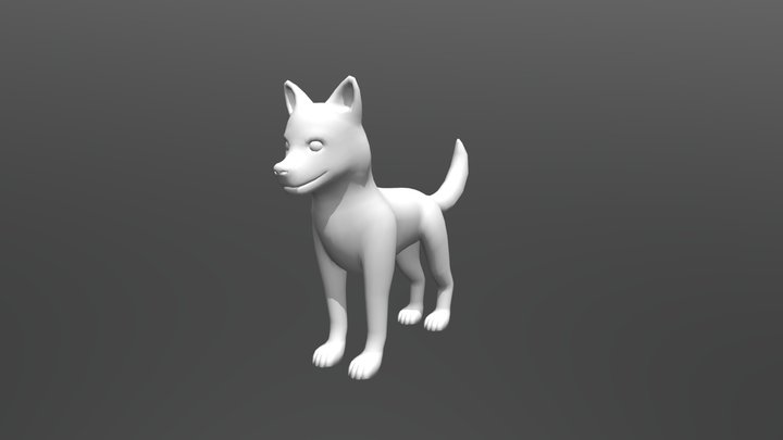 JTank's Husky Puppy for CG Cookie 3D Model