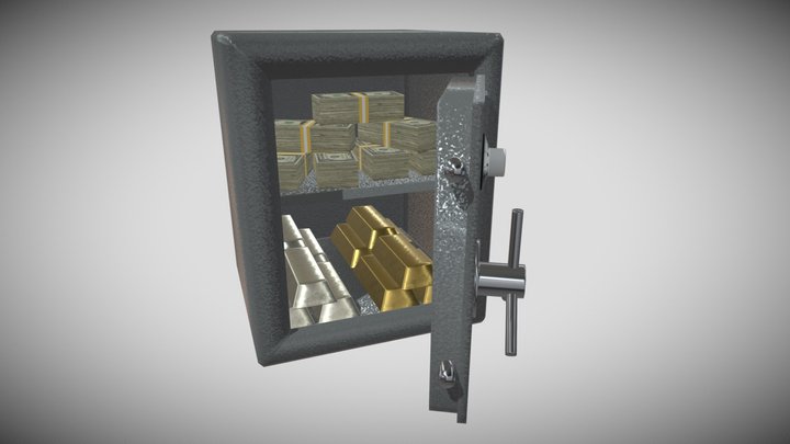 Safe (Open) 3D Model