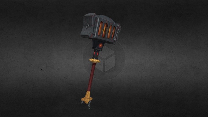 WoW inspired weapon: game art assignment 2 3D Model