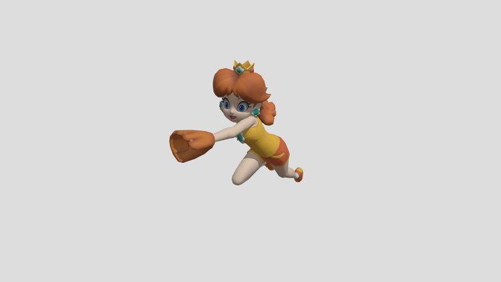 Daisy (Baseball) Trophy 3D Model