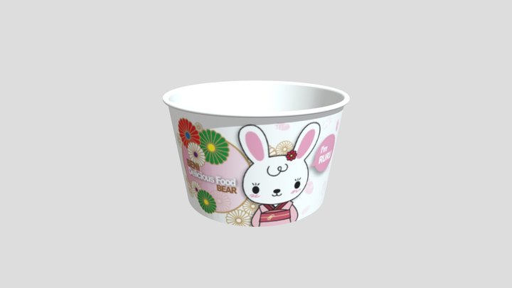 RURU750紙湯杯 3D Model