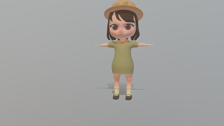 Flicka 3D Model