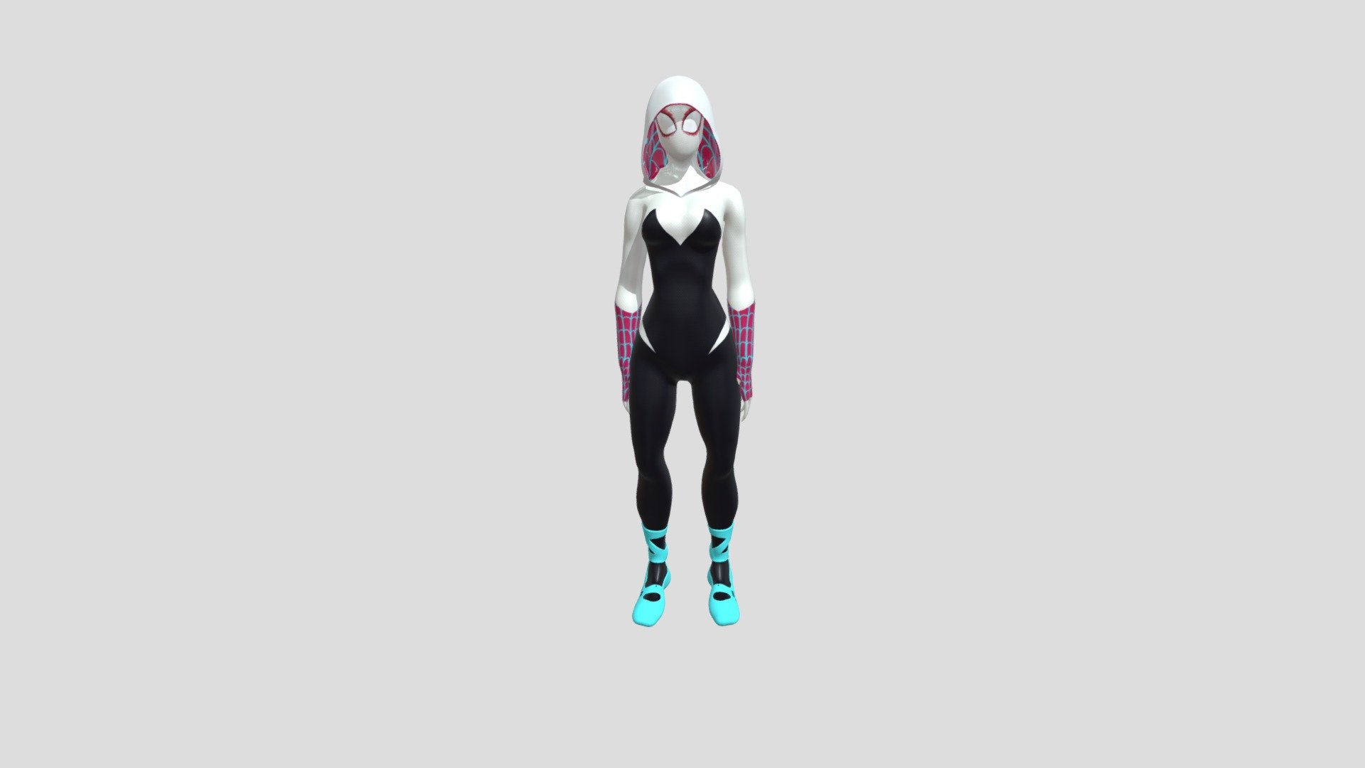 Gwen Stacy, Spider-Gwen - 3D model by kennedydamaris (@kennedydamaris)  [869c52e]