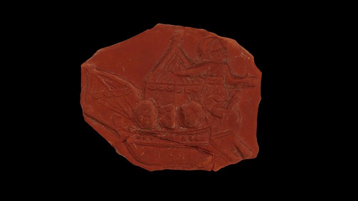 Prato Terra Sigillata Africana Clara C(Hayes 55) 3D Model