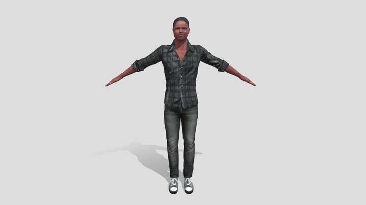 Zack - Original Black Power Ranger 3D Model