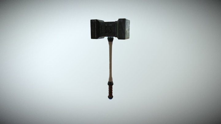 Skull Hammer 3D Model