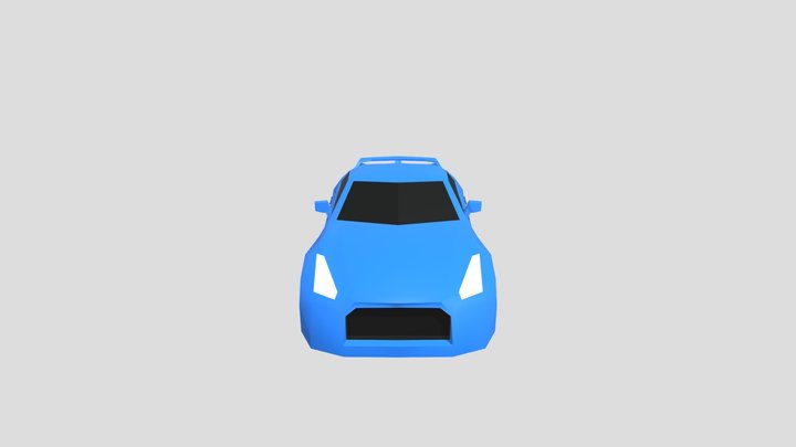 Low Poly Nissan Skyline 3D Model