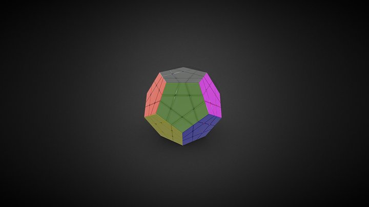 Rubik's Cube 12 Face 3D Model