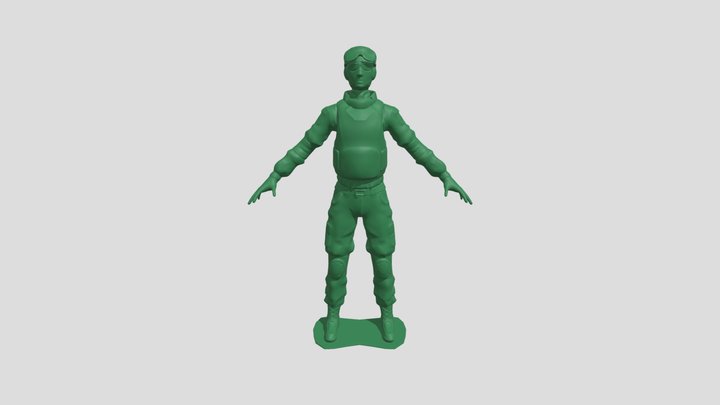 Toy Soldier 3D Model