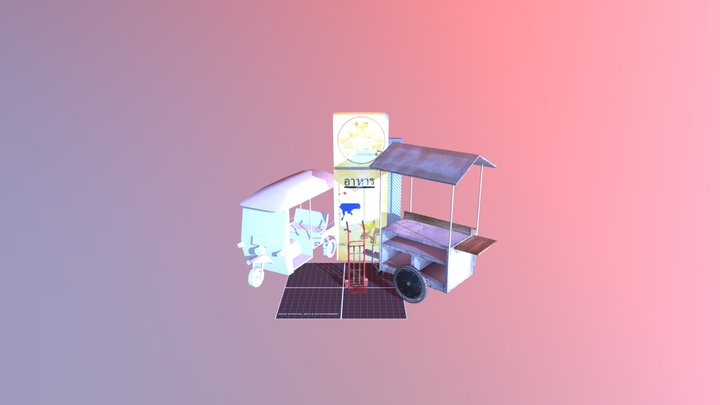 Props Scene 3D Model