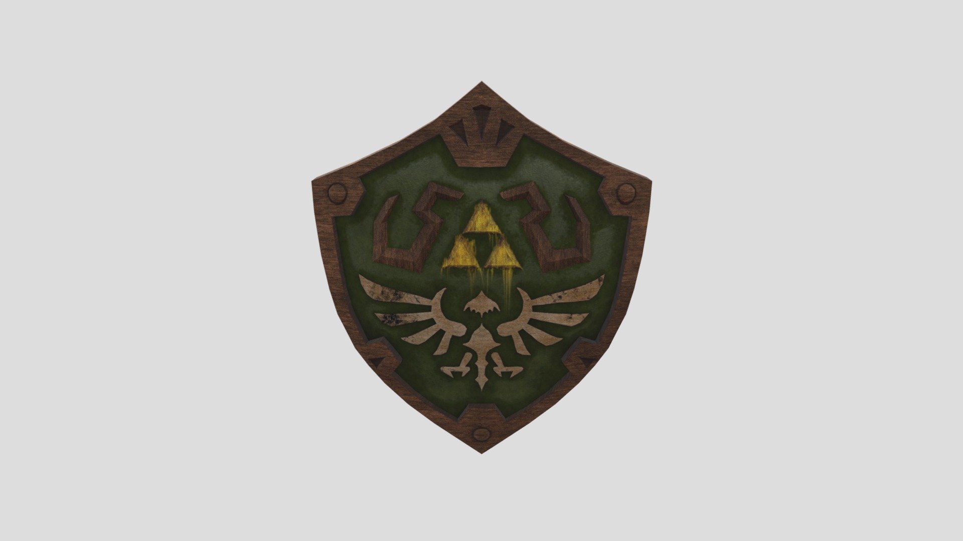 Ancient Hylian Shield - 3D model by Willops [86a1ddd] - Sketchfab