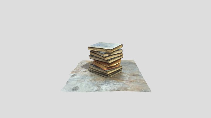 Stack Of Books 3D Model