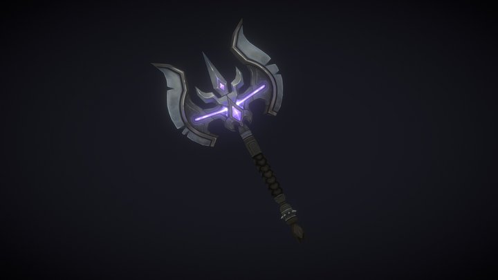 Hand Painted 3D Axe 3D Model