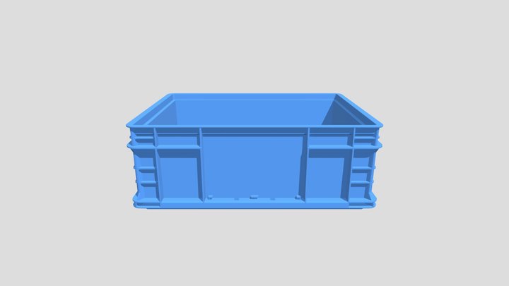 euro stacking crates 3D Model