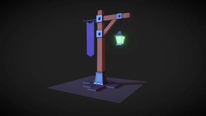 Lantern stand 3D Model