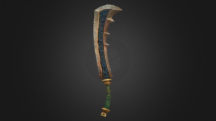 stylized sword 3D Model