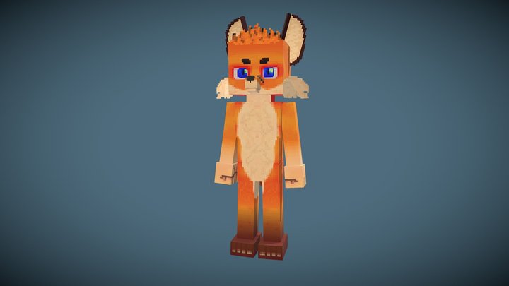 Hytale Avatar - Blue 3D Model