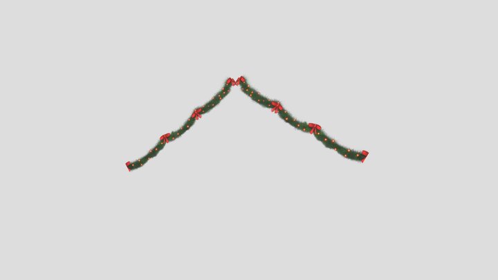Garland Arch fro Gingerbread Snowglobe 3D Model