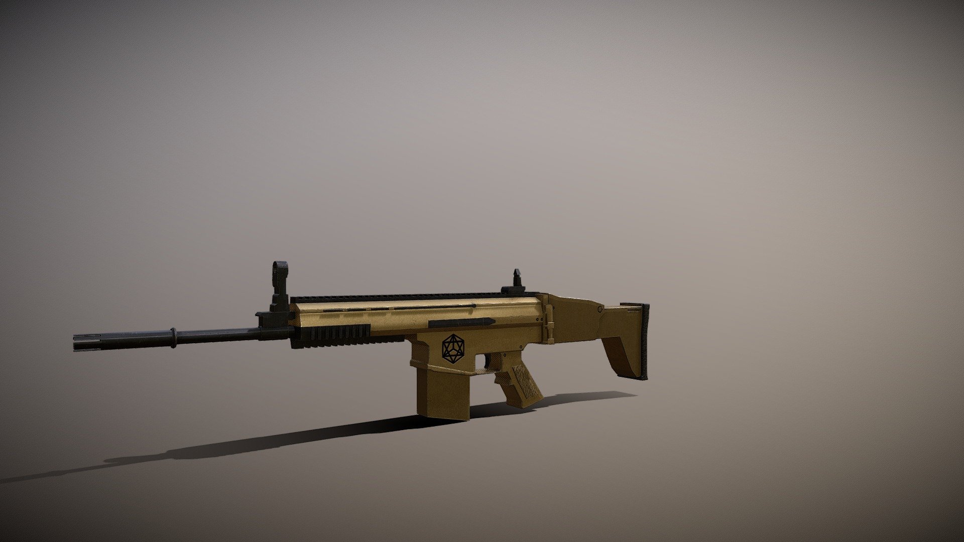 Assault Rifle Scar H - Download Free 3D model by LeeMoorhead [86a523e ...