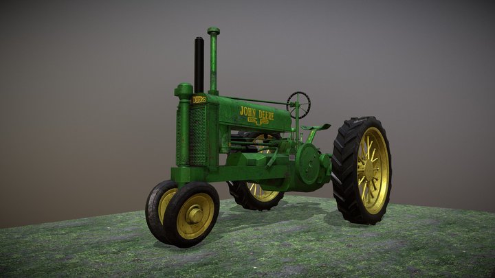 John Deere Model G 1937 Tractor 3D Model