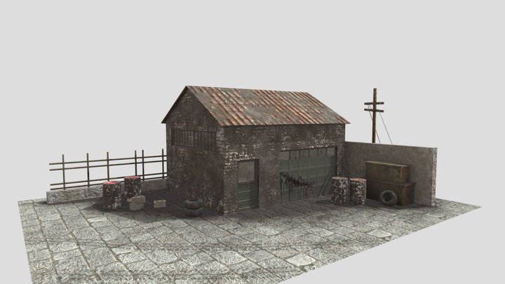 Abondoned Garage 3D Model