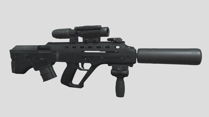 Ukrainian Malyuk rifle 3D Model
