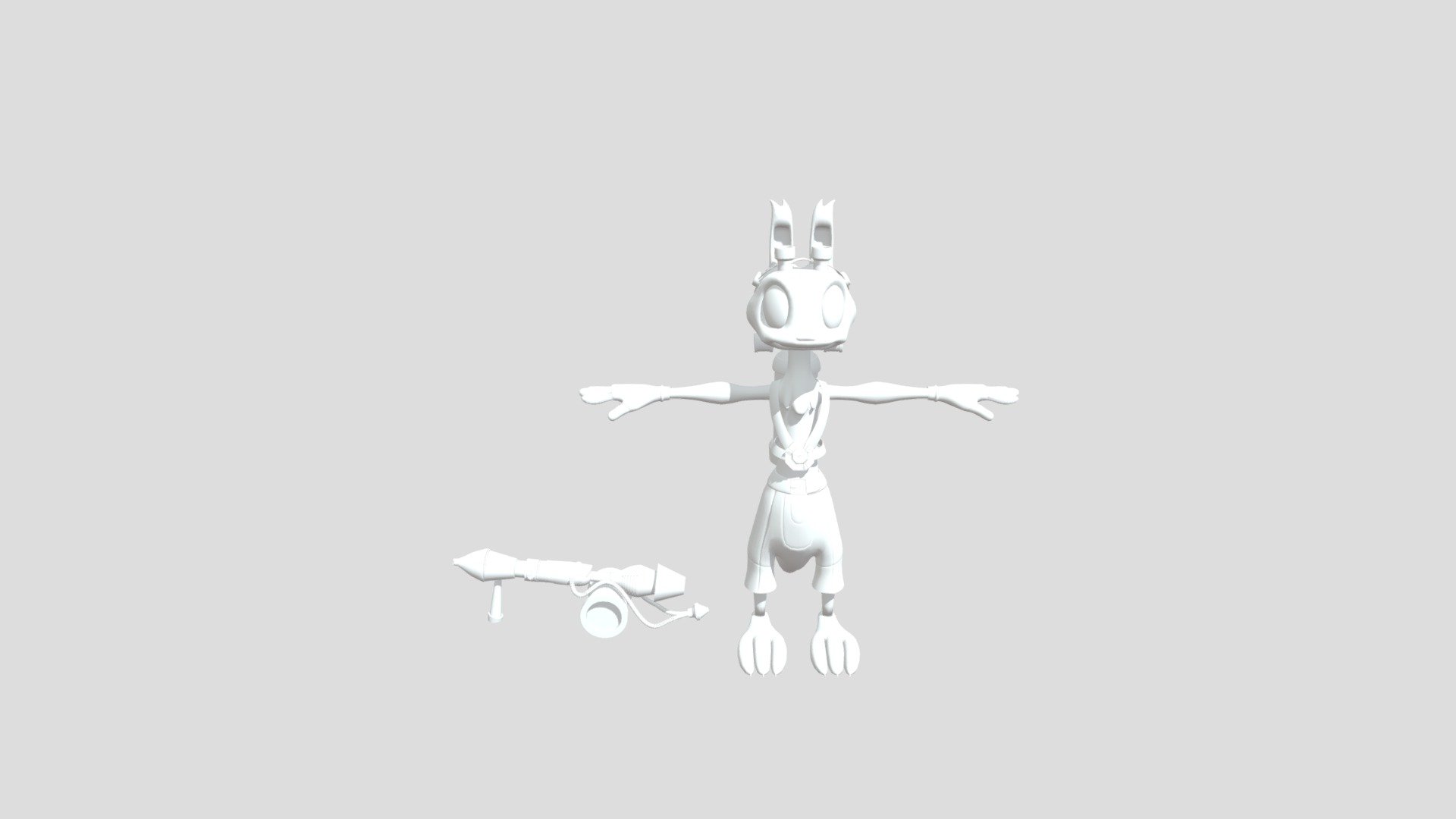 Daxter Lowpoly (Ropa y armas) - 3D model by Andrés_Repiso (@PET4BYTE5 ...