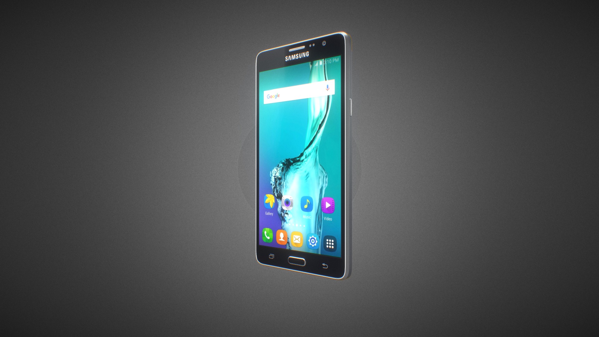 3D model Samsung Galaxy On7 PRO for Element 3D - This is a 3D model of the Samsung Galaxy On7 PRO for Element 3D. The 3D model is about a cell phone on a table.