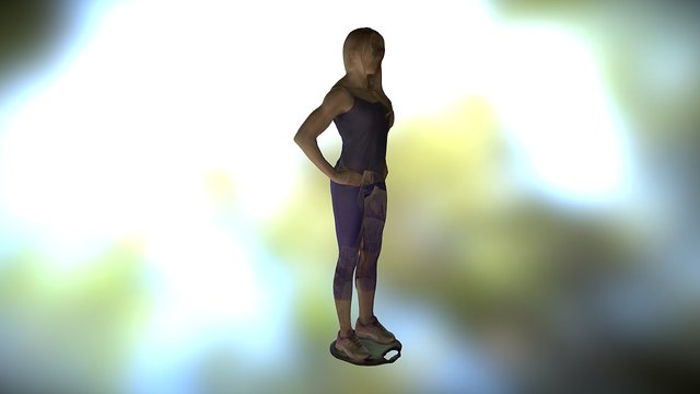 Fitness Girl 3D Model