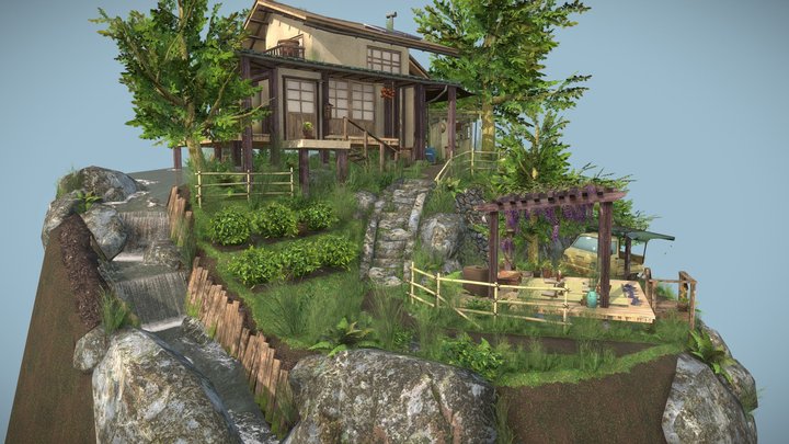 DAE Diorama - Eco House 3D Model