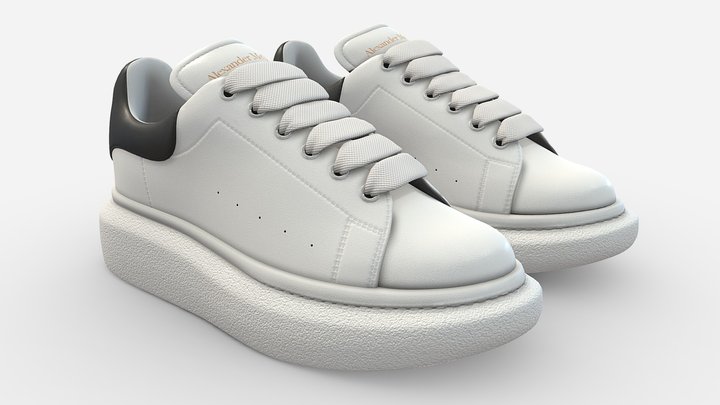 ALEXANDER MCQUEEN OVERSIZED FASHION SNEAKER 3D Model