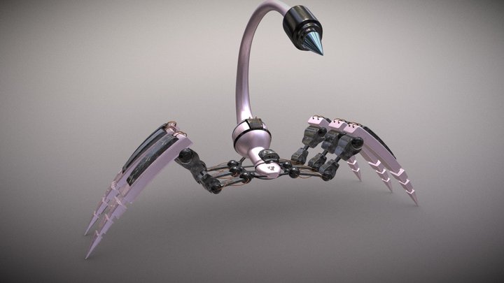 Mecha Scorpion Spider 3D Model