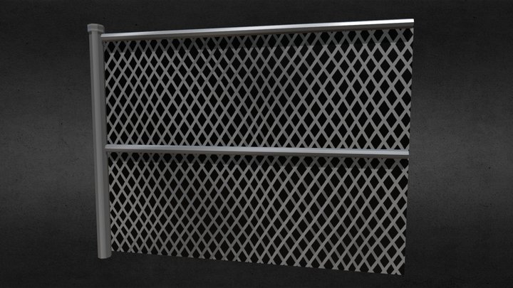 Fence Low Poly – Modello 3D gratuito STL