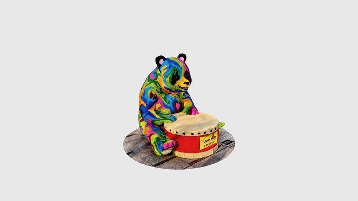Panda Lego 3D Model