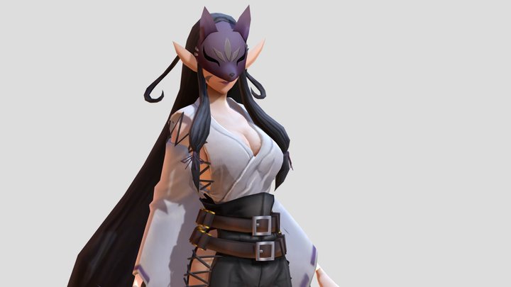 Kuzuhamon Maid Mode 3D Model