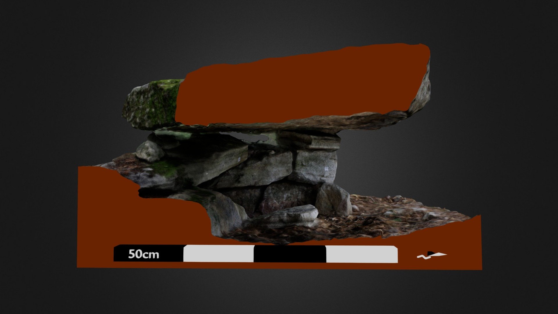 Composite dolmen Spunetam-2 (cross-section)