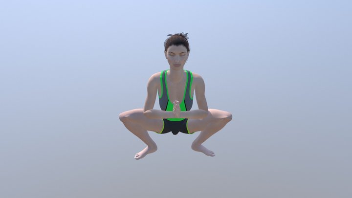 Garland Pose Test 3D Model