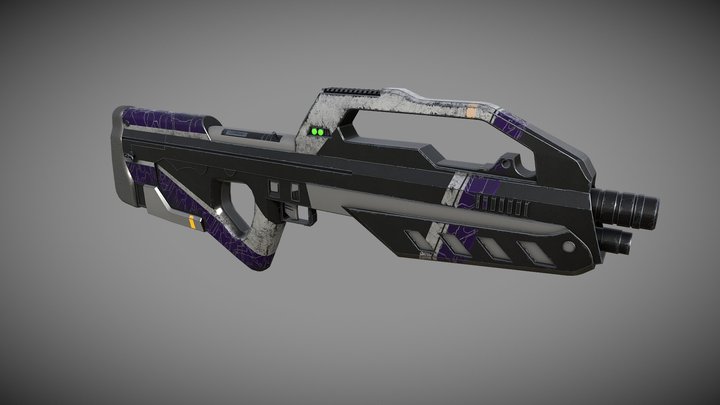 Halo MA2B Assault Rifle 3D Model