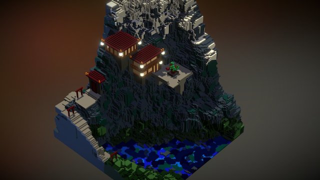 Temple of Empress Xiang 3D Model