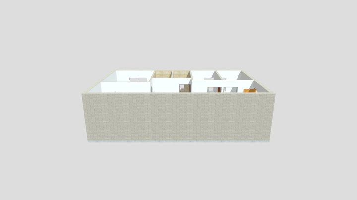 Proyecto Vivienda Departamento para maqueta 3D Model